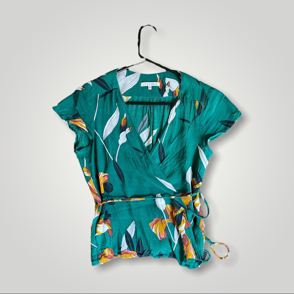 wrap blouse size EU34